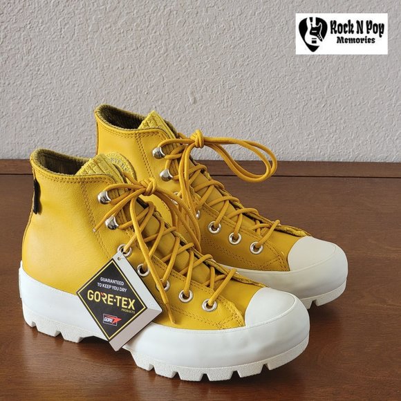 Converse Shoes - Converse Women's CTAS Lugged Winter Hi Leather Gore-Tex 565005C Gold Dart